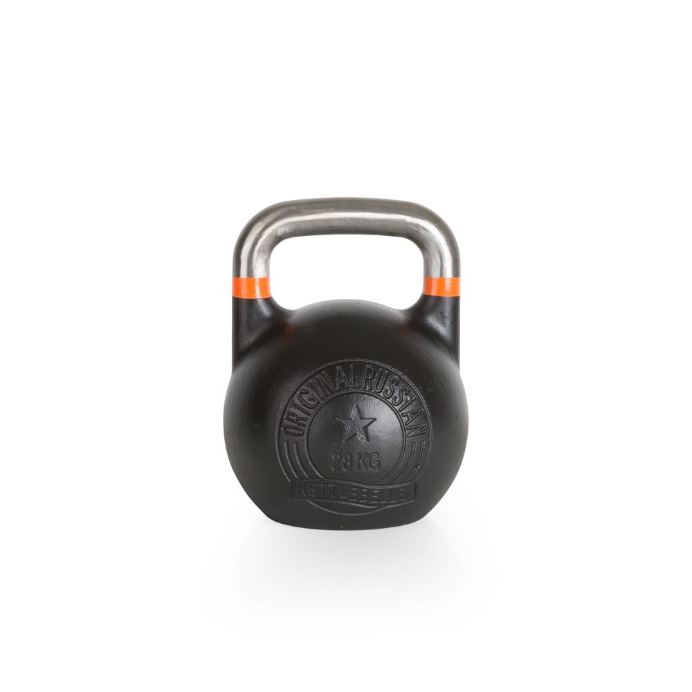 Competition kettlebell 28 kg stål 33,5 mm grep forfra