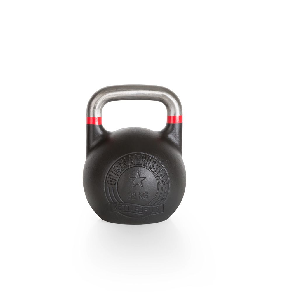 Competition kettlebell 32 kg stål 33,5 mm grep forfra