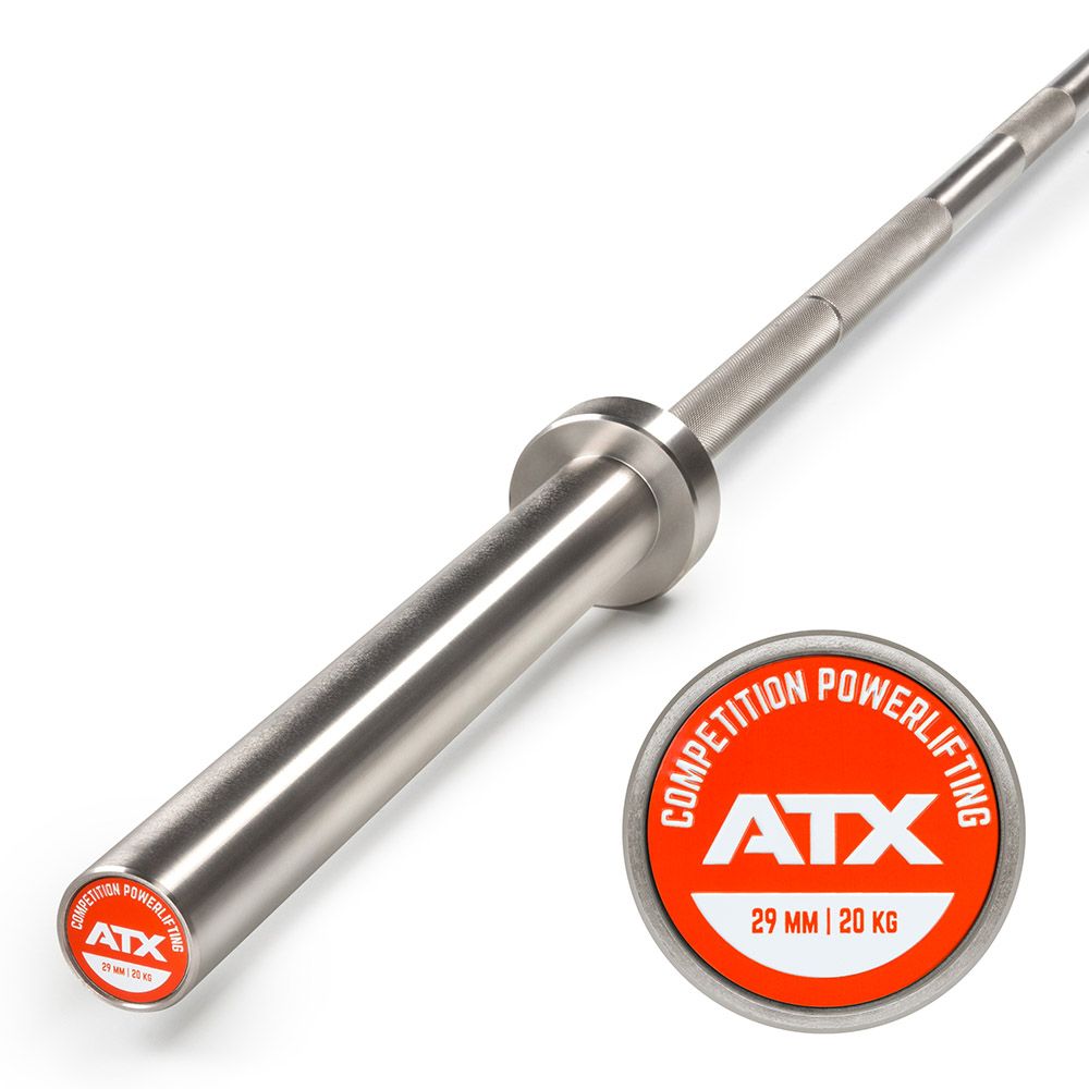Competition Powerlifting Bar vektstang 20 kg 29 mm forfra