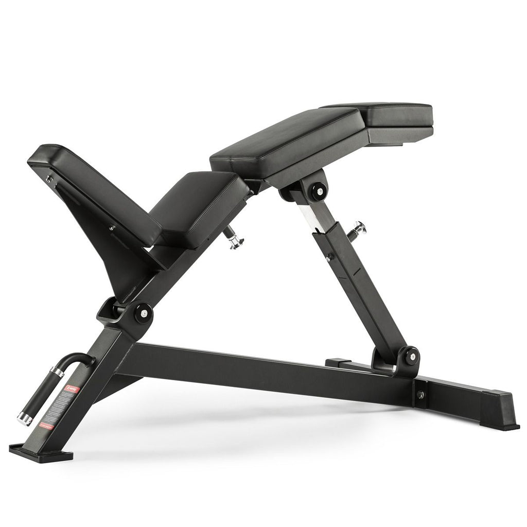 Curved Incline Bench justerbar skråbenk 400 kg 47 kg bakside