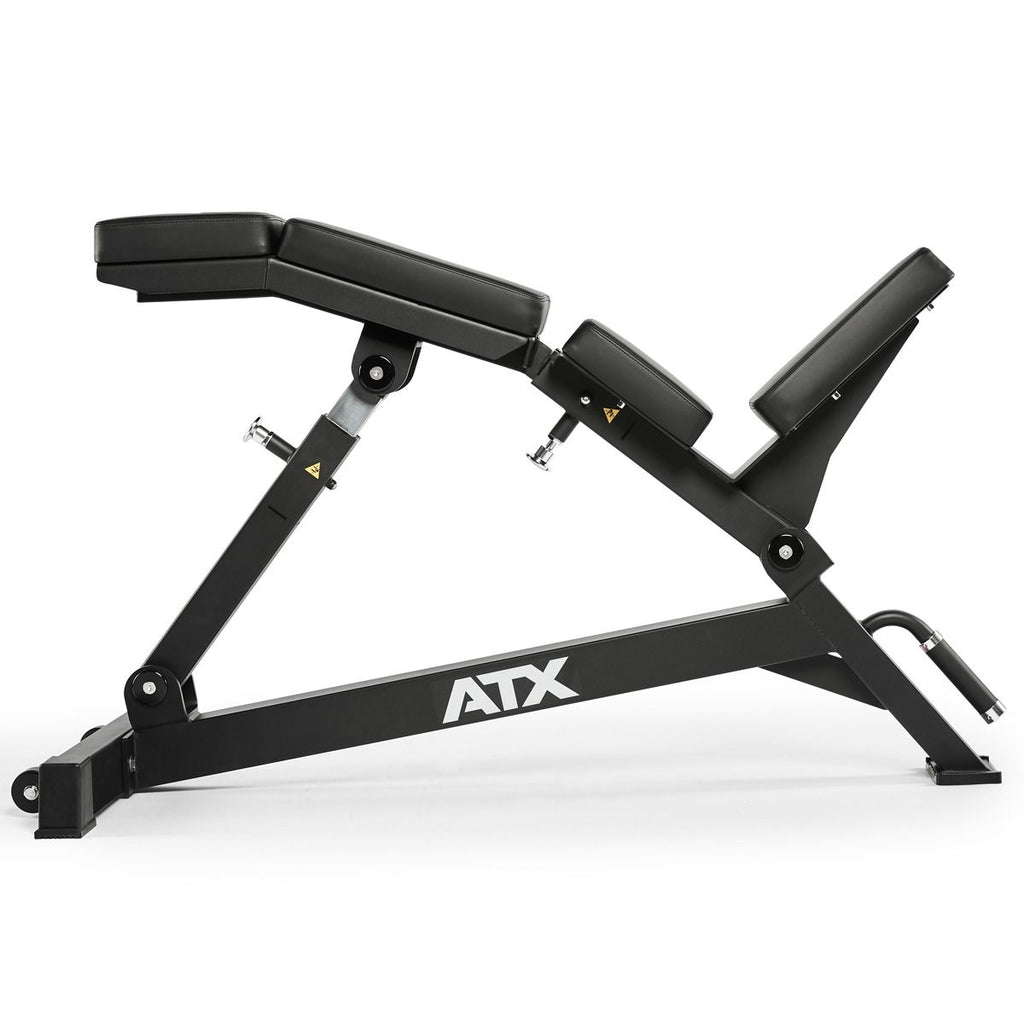Detalj av Curved Incline Bench justerbar skråbenk 400 kg 47 kg justeringsmekanisme