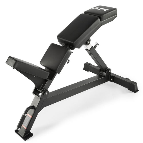 Curved Incline Bench justerbar skråbenk 400 kg 47 kg forfra