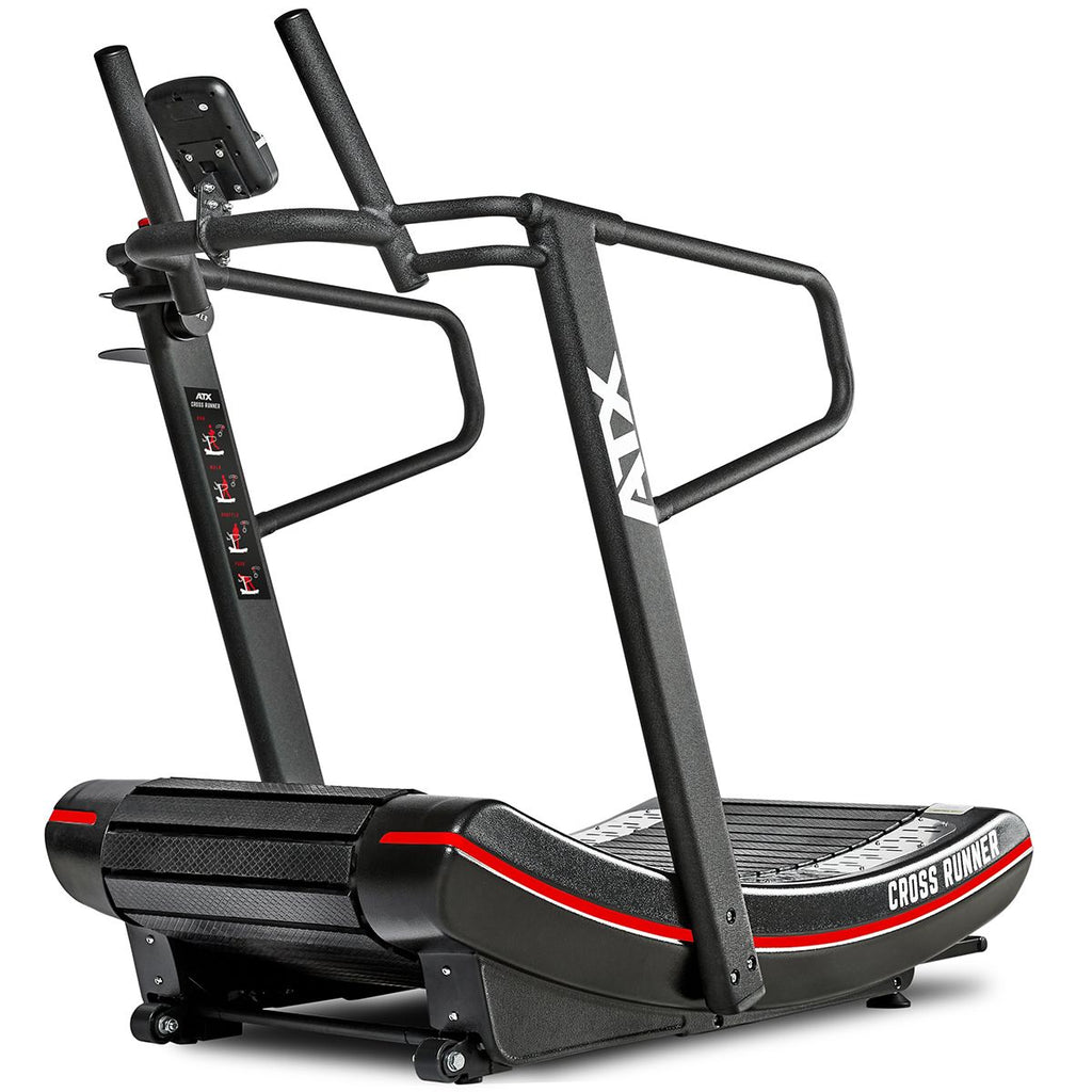 Curved treadmill Cross Runner med motstandsregulering 180 kg bakside
