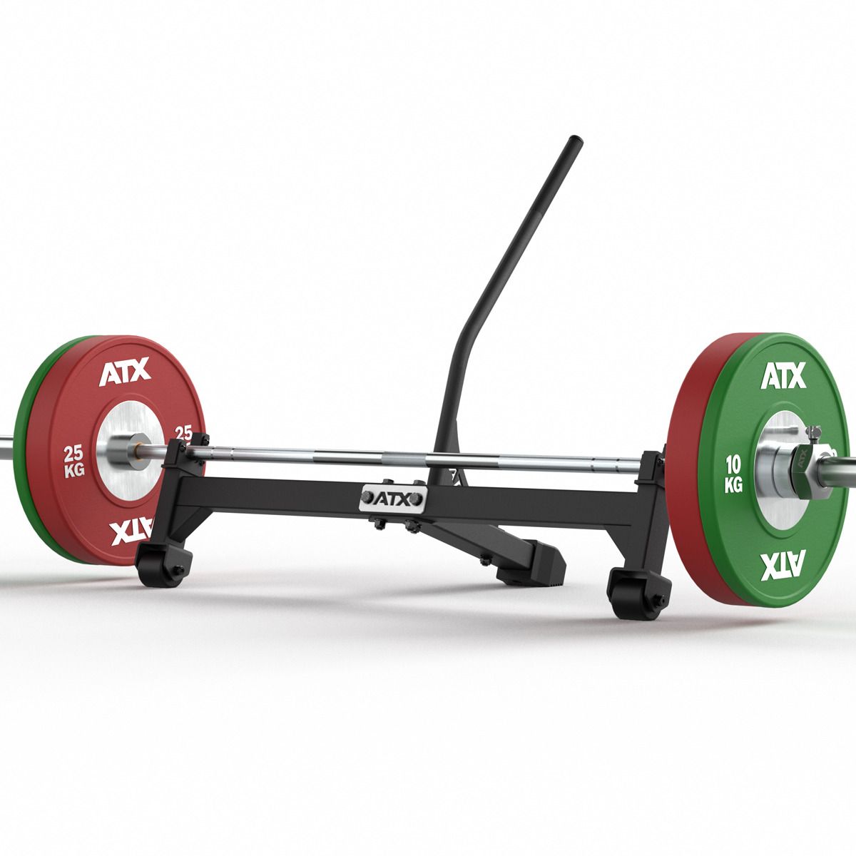Deadlift bar jack tosidig stanghever med hjul 600 kg bakside