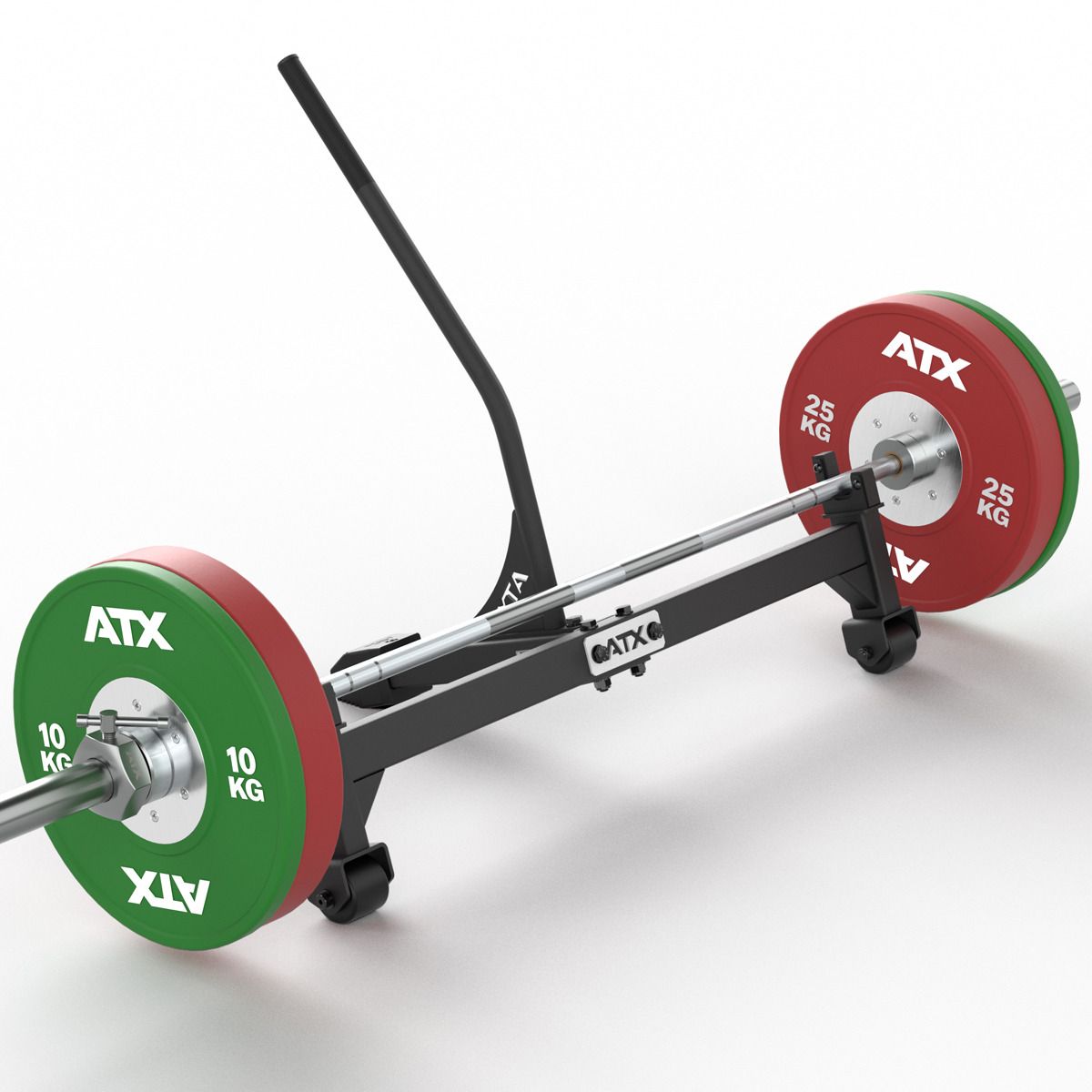 Deadlift bar jack tosidig stanghever med hjul 600 kg bruk
