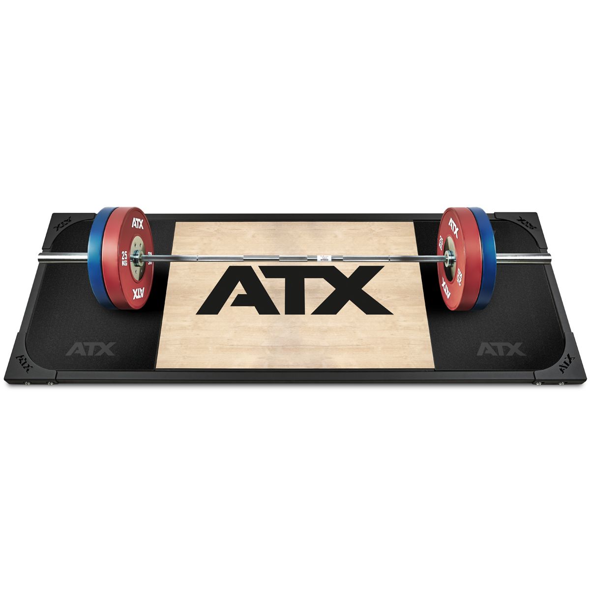 Deadlift-plattform 250 x 88 cm helgummi 50 mm ATX Classic forfra