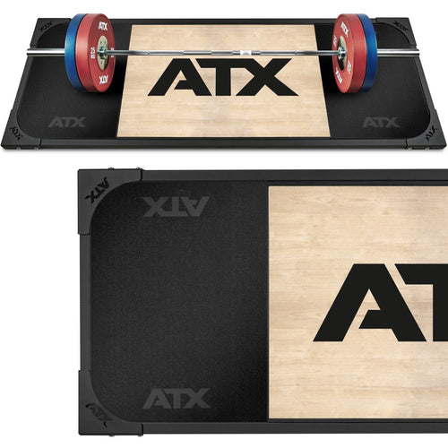 Deadlift-plattform 250 x 88 cm helgummi 50 mm ATX Classic bakside