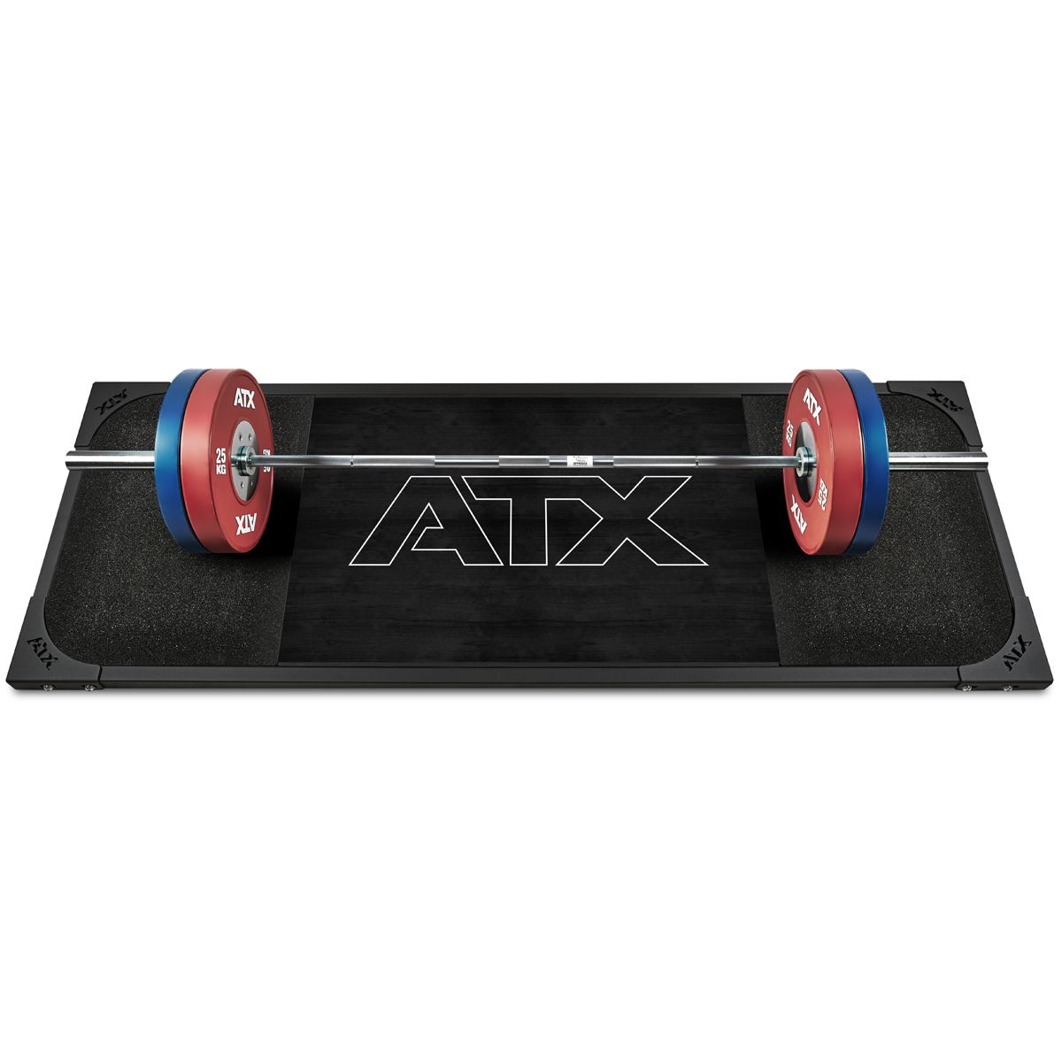 Deadlift-plattform 250x88 cm gummigranulat 50 mm Black forfra