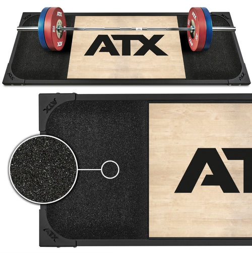 Deadlift-plattform 250x88 cm gummigranulat 50 mm Classic bakside