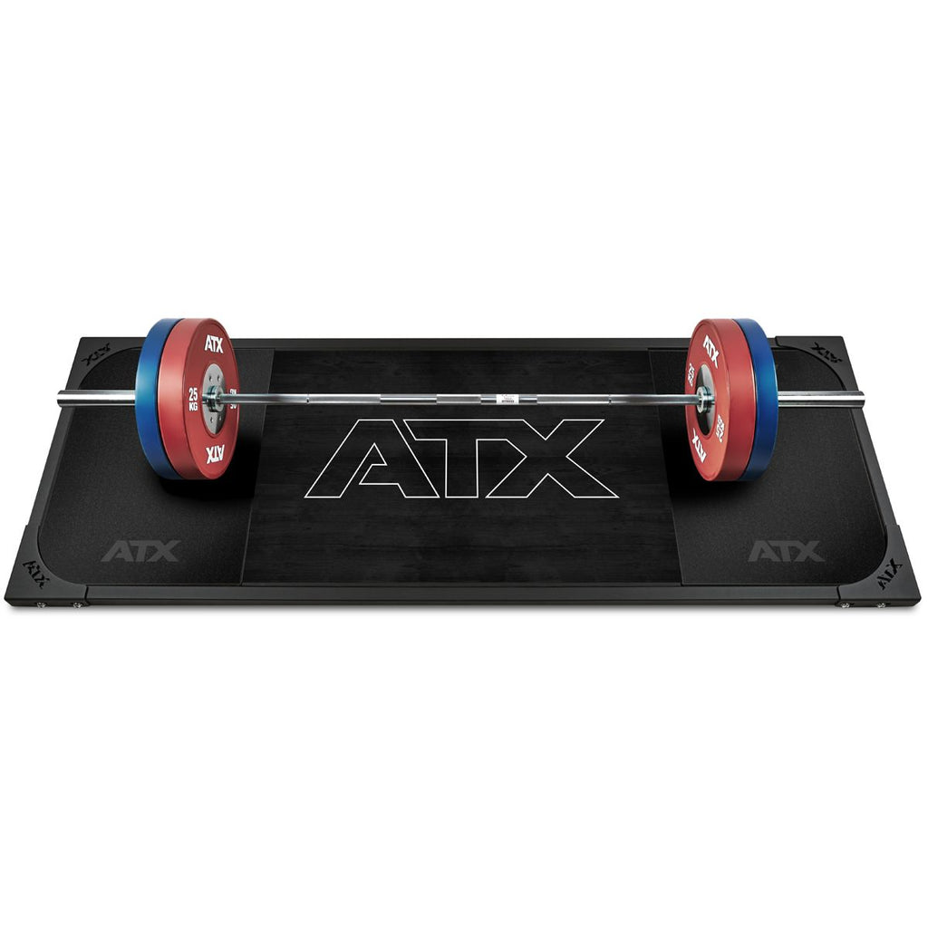 Deadlift-plattform 250x88 cm helgummi 50 mm ATX Black forfra