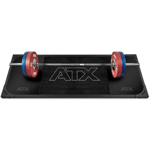 Deadlift-plattform 250x88 cm helgummi 50 mm ATX Black forfra