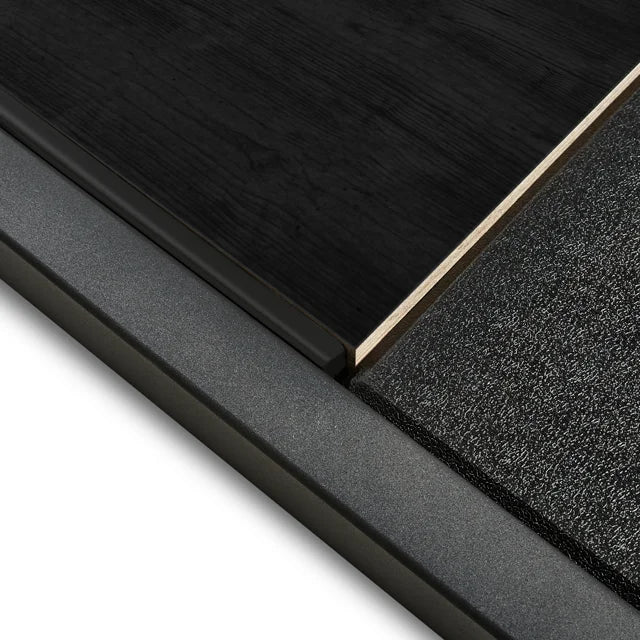 Deadlift-plattform 250x88 cm helgummi 50 mm ATX Black materialkombinasjon