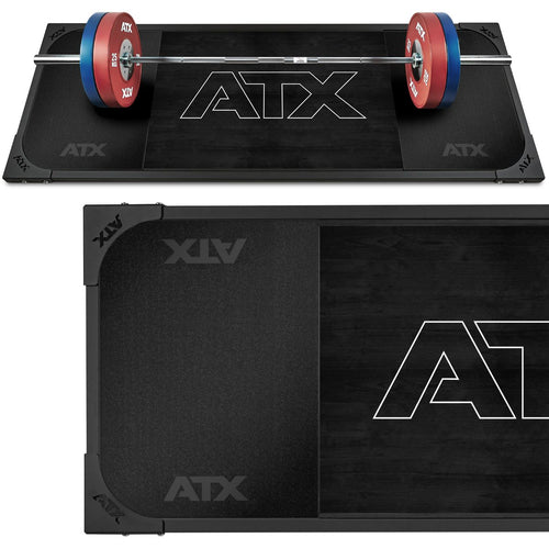 Deadlift-plattform 250x88 cm helgummi 50 mm ATX Black bakside