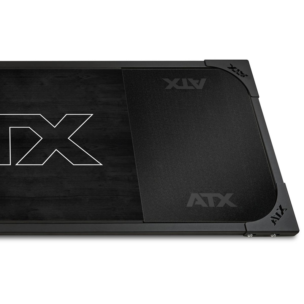 Deadlift-plattform 250x88 cm helgummi 50 mm ATX Black nærbilde av overflate