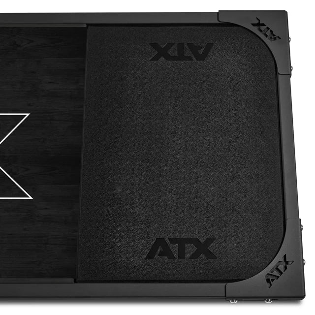 Deadlift-plattform 250x88 cm helgummi 50 mm ATX Black sideprofil