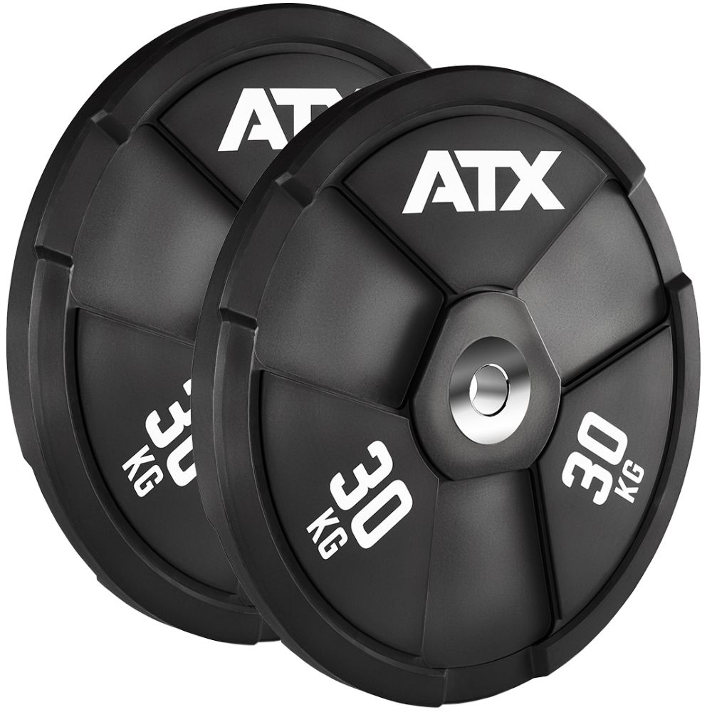Deadlift Wagon Wheel sett 80 kg med stang og skiver nærbilde grep