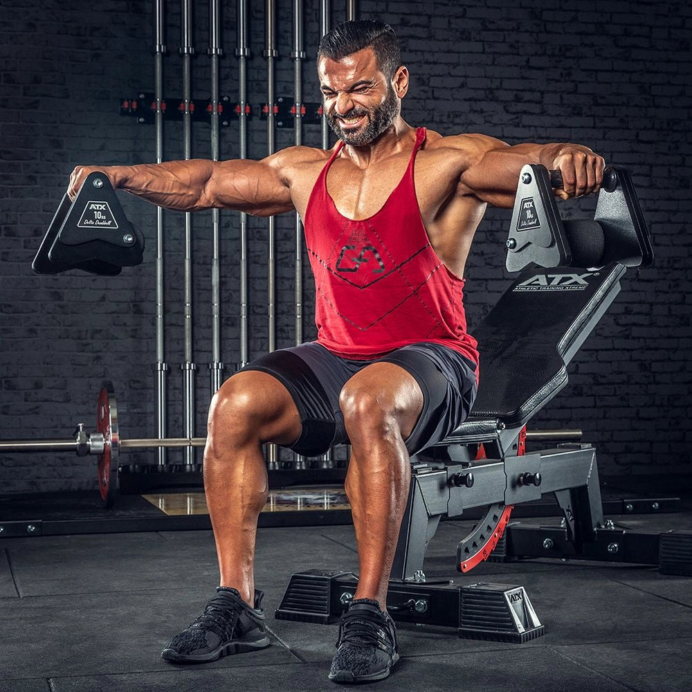 Delta Dumbbell 20 kg håndvekter i stål med refleksjon