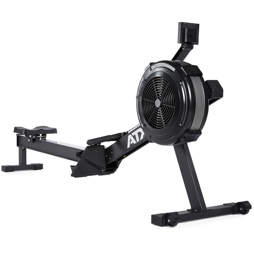 Detalj av Air Rower romaskin med luftmotstand