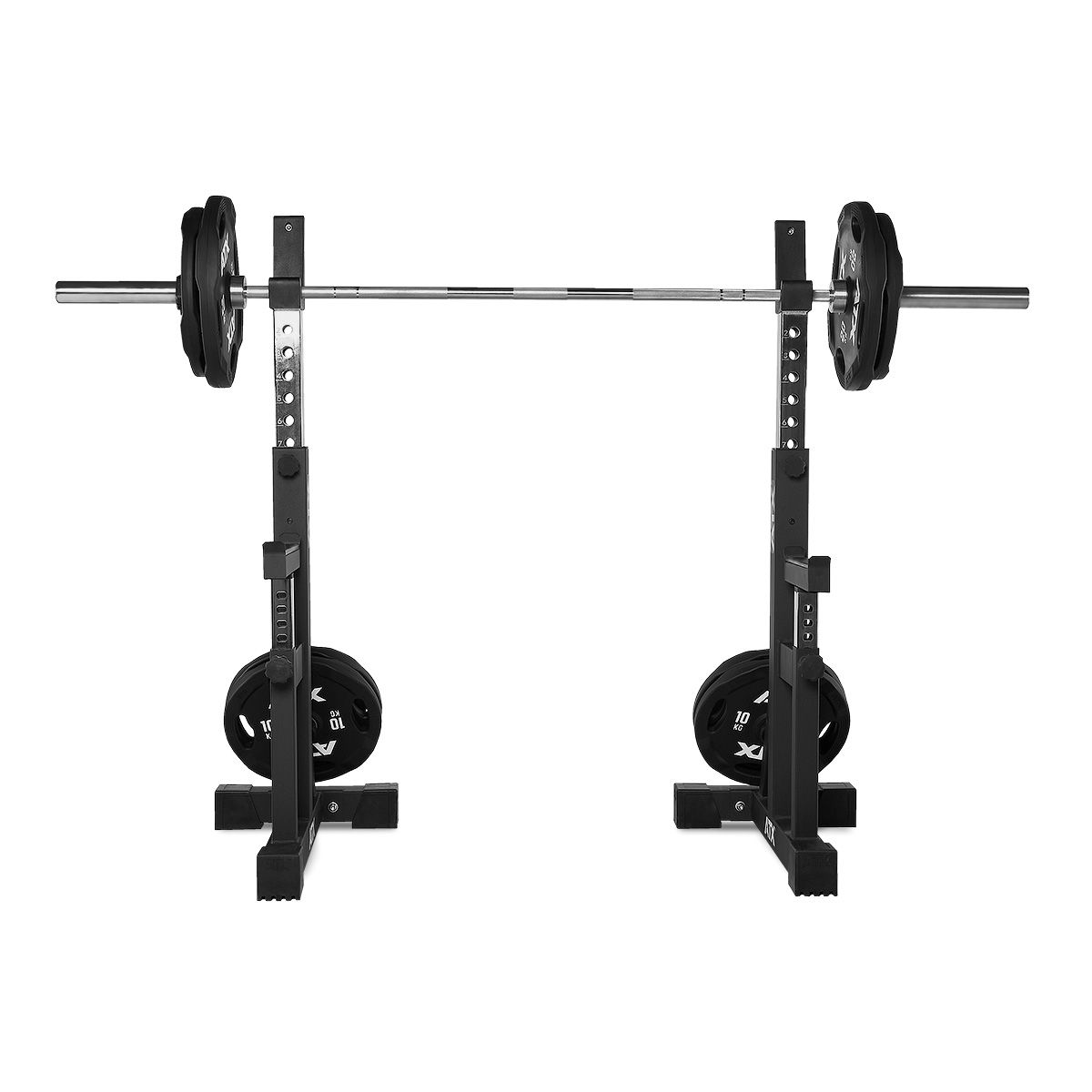 Detalj av frittstående squat-stativer 750 Series 400 kg 75x75 mm
