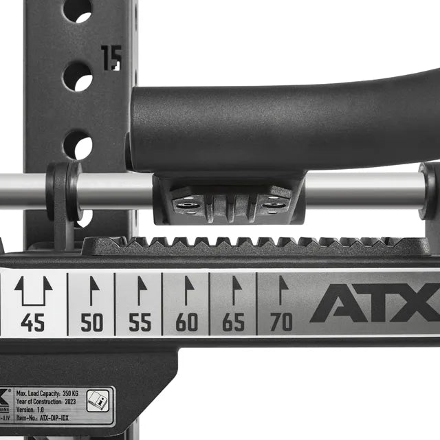 Dip bar justerbar bredde 16 kg maks 200 kg bruk i treningsrom
