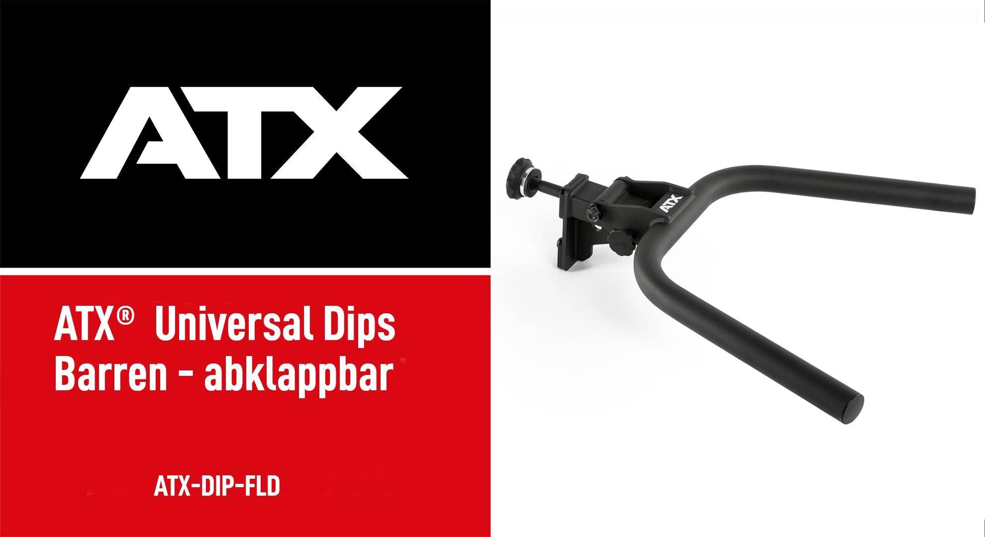 Dip-bom universal sammenleggbar 8,5 kg maks 160 kg detalj av grep