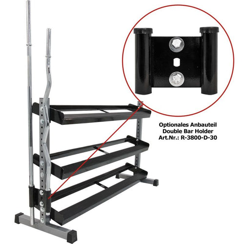 Double Bar Holder 30 mm forfra Megafitness Shop