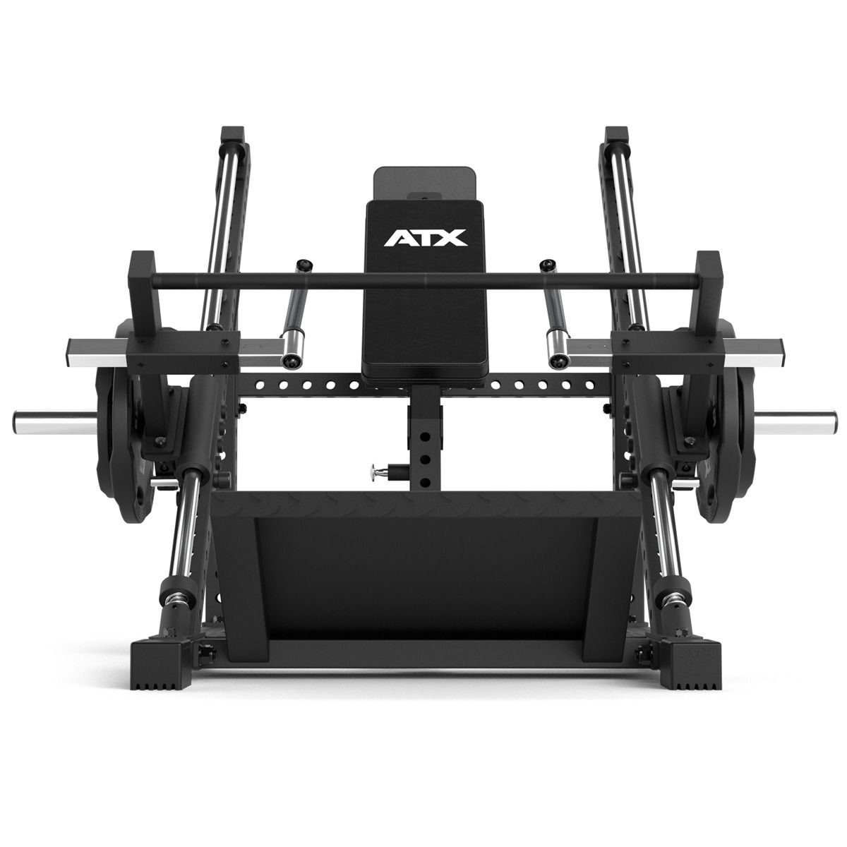 Double-side Linear Row romaskin platebelastet 136 kg visning av vektskiver
