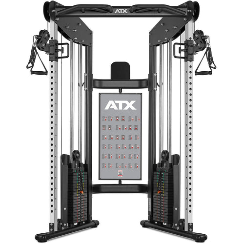 Dual pulley kabelmaskin 2 x 90 kg vektblokk 300 kg forfra