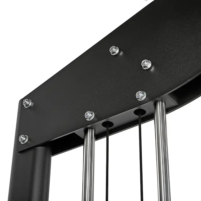 Dual pulley kabelmaskin 2 x 90 kg vektblokk 300 kg med kabler