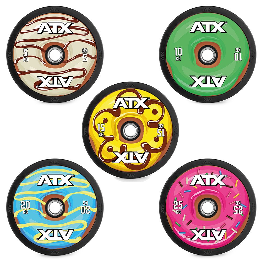 DYO Full Design Bumper Plates 10 kg gummi 50 mm sideprofil