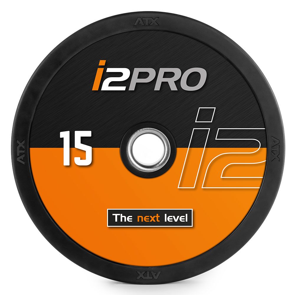 DYO Full Design Bumper Plates 20 kg helgummi 50 mm montert på stang