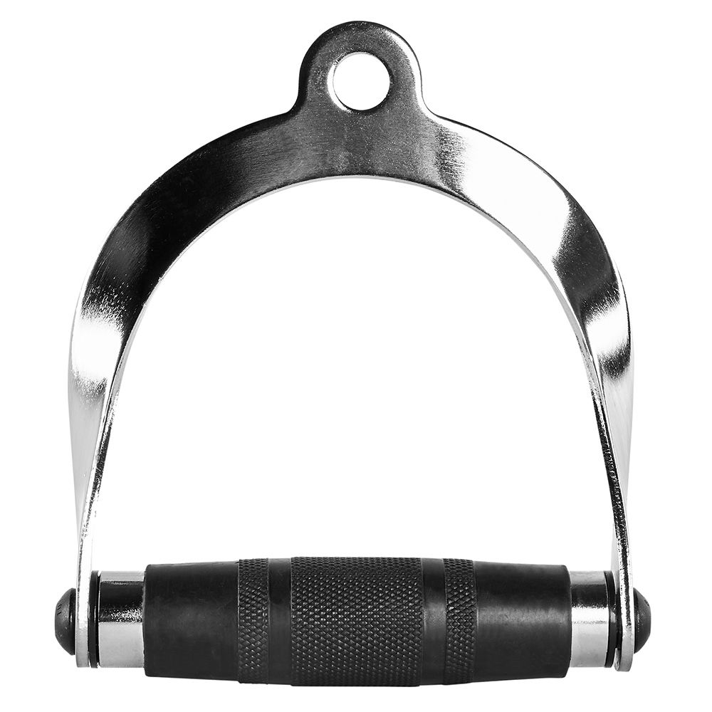 Enhåndtak med ergonomisk gummigrep forkrommet bakside