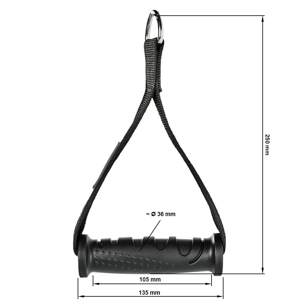 Enkeltgrep lett plast ergonomisk 25 cm 150 g detaljgrep
