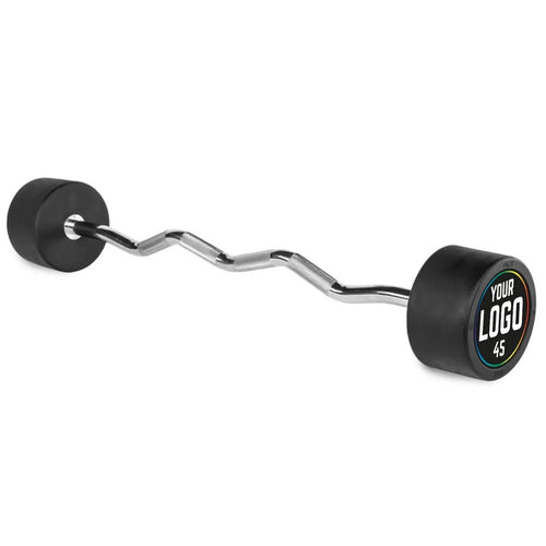 EZ Bar gummibelagt 20 kg med egen logo 32 mm grep forfra