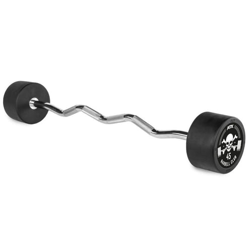 EZ Bar Rubber gummibelagt 30,0 kg Barbell Club Logo bakside