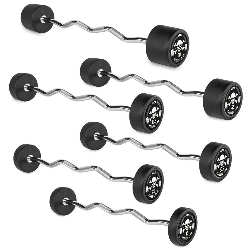 Detalj av gummibelegg på EZ Bar Rubber gummiert 40 kg gripediameter 32 mm