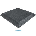 Fallbeskyttelsesmatte gummigranulat 30 mm 50x50 cm hjørneplate for treningsgulv