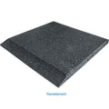 Fallbeskyttelsesmatte gummigranulat 30 mm 50x50 cm kantplate sett forfra