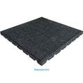Fallbeskyttelsesmatte gummigranulat 30 mm 50x50 cm basisplate for treningsgulv