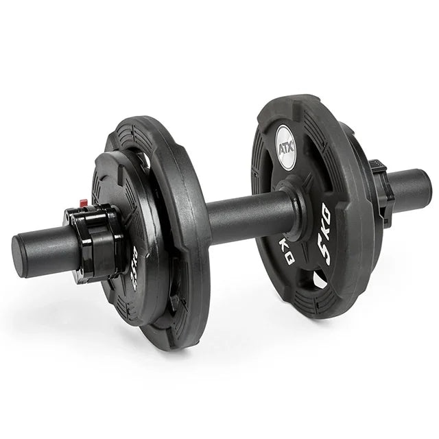 Fat grip dumbbell håndvektstang 510 mm 50 mm grep med vektplater