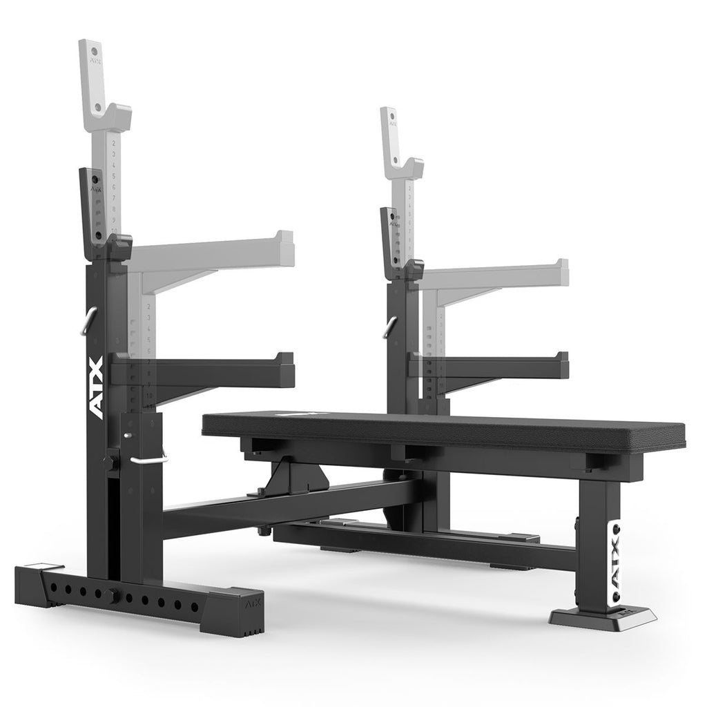 Montert Flat Bench Press 700-serie 500 kg med vektstativ