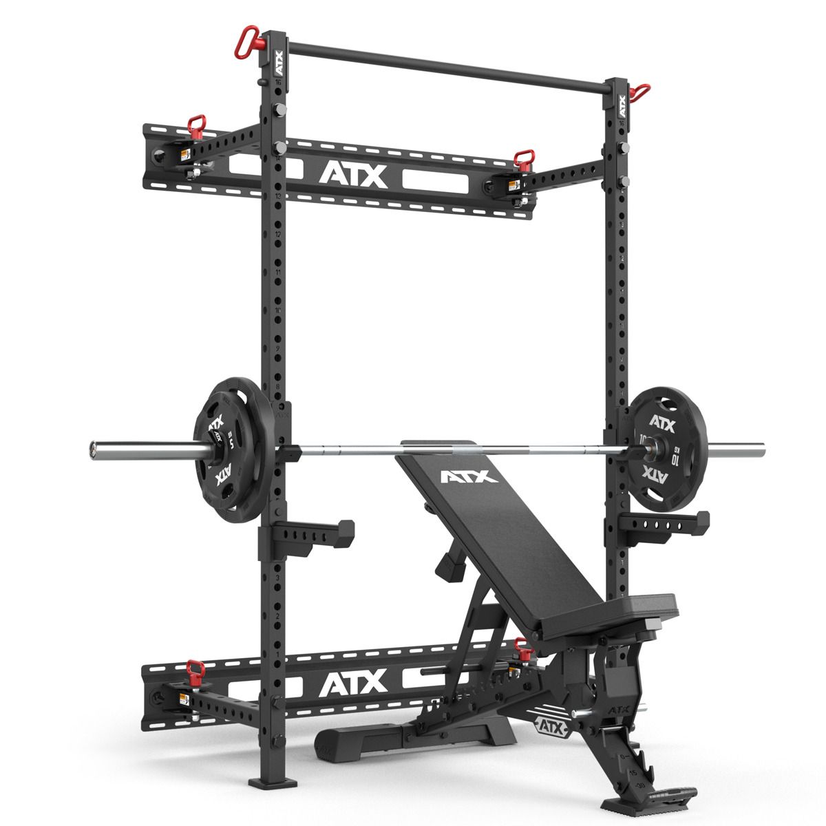 Fold Back Half Rack 500 sammenleggbart 400 kg kapasitet detalj nærbilde
