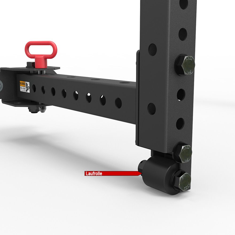 Nærbilde av borehull på Fold Back Half Rack 750 sammenleggbart 137x61 cm