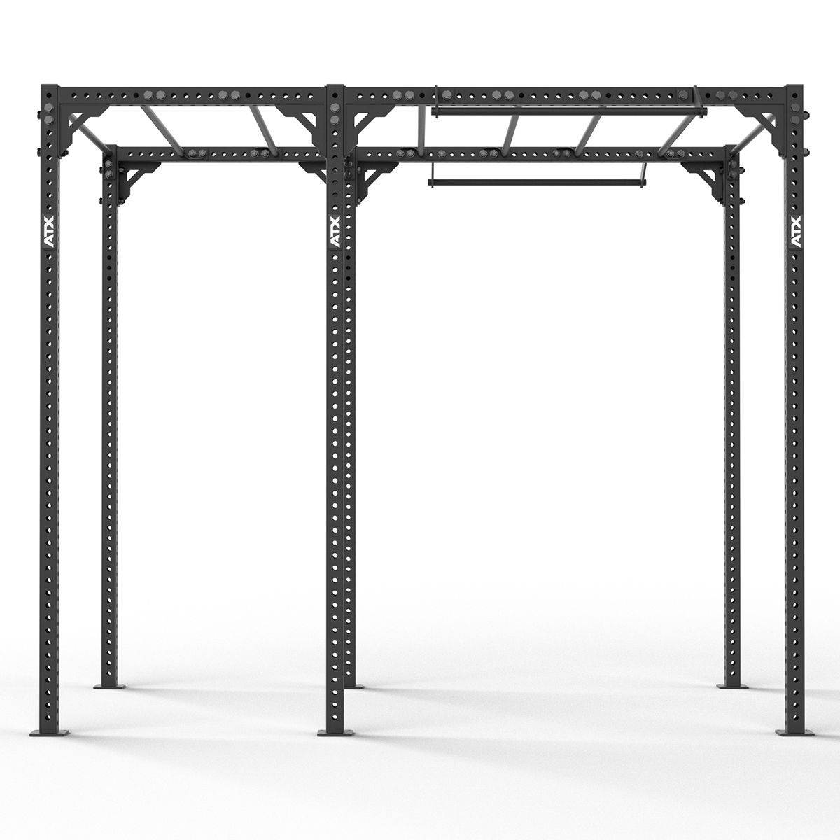 Detaljbilde av svart profilstål på Functional RIG 700 Ladder 2
