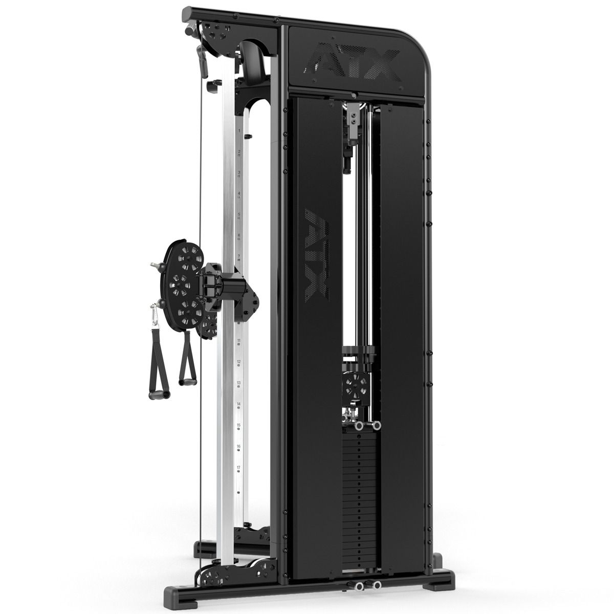 Functional Trainer FTX-780 464 kg kabelmaskin detalj av glidebane
