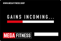 Gavekort med motiv GAINS INCOMING for hjemmetrening