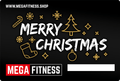Gavekort med Merry Christmas-motiv for hjemmetrening