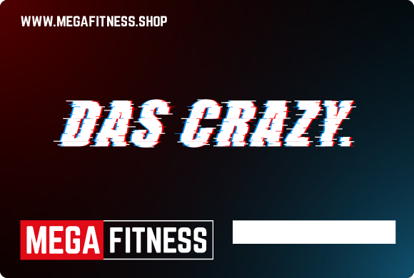 gavekort med motiv helt crazy for hjemmetrening