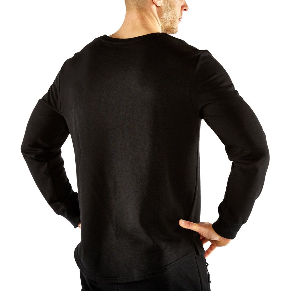 Genser svart størrelse S-XL 85% bomull ATX detalj av stoff