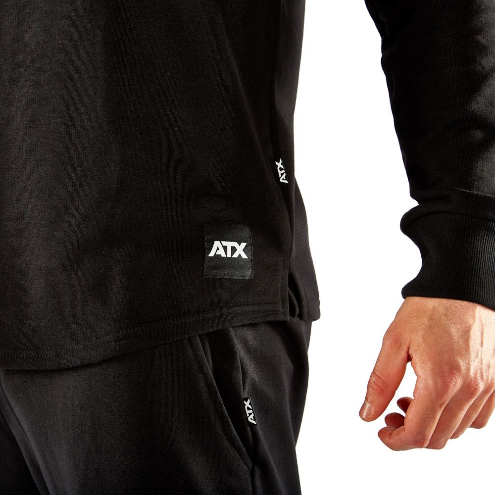 Genser svart størrelse S-XL 85% bomull ATX montert på modell